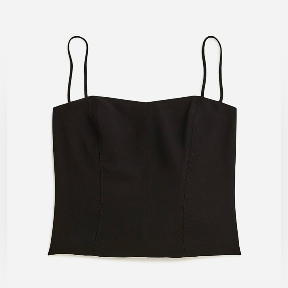 J. Crew Sweetheart bustier top in drapey crepe